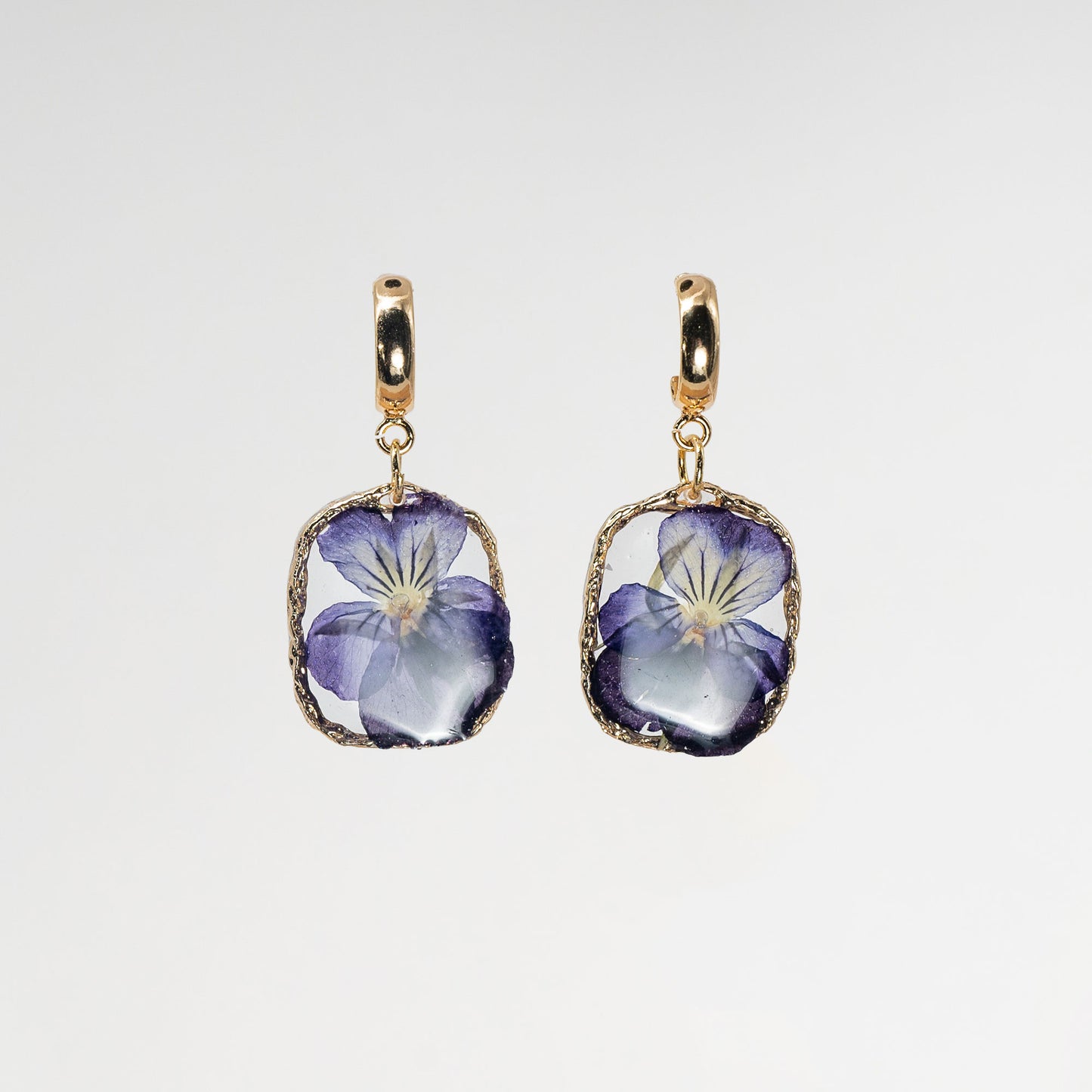 Unity Range - Pressed Flowers Resin Earrings