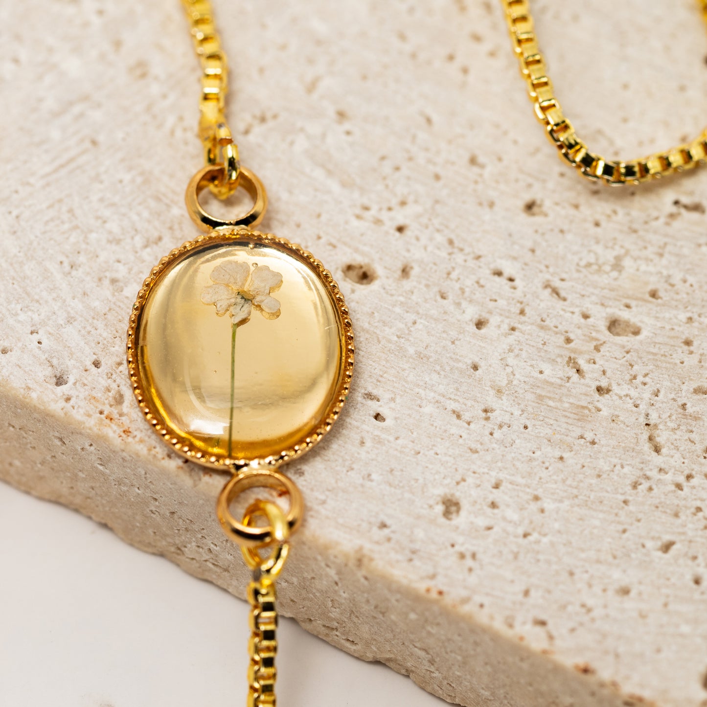 Pressed Flowers Adjustable Bracelets